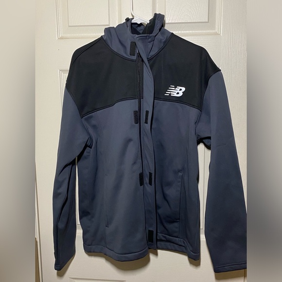 New Balance Softshell Jacket / Coat with Hood Mens Size Large - Picture 1 of 4